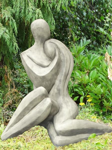 Statue BONNIE UND CLYDE Antikstein